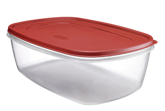PY01 Storage Boxes Rubbermaid Plastic Clear Dishwasher Safe Rectangle Food Storage Container 11 L in. 2.5 gal.