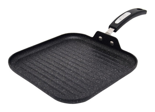 PY01 Pans&Woks Starfrit The Rock Aluminum Grill Pan Black
