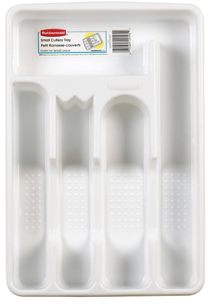 PY01 Storage Racks Rubbermaid 1.75 in. H x 9 in. W x 13.5 in. L White Plastic Cutlery Tray (Pack of 6)