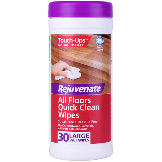 PY01 Rejuvenate Plant-Based Pulp Floor & Furniture Cleaning Wipes 8 in. W x 7 in. L 30 pk