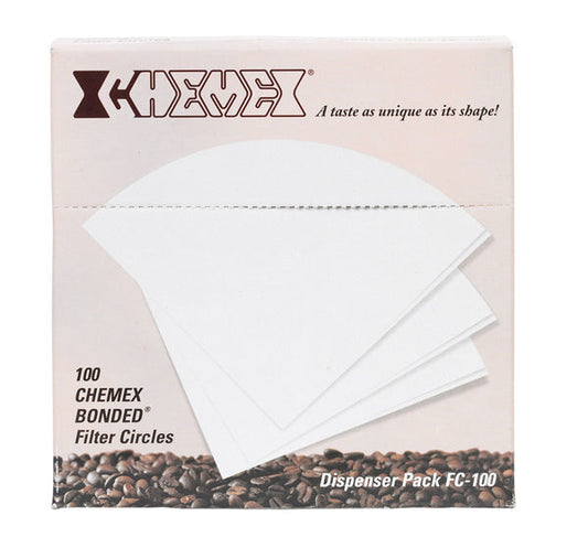 PY01 Coffee Filter Chemex 10 cups Circle Coffee Filter 100 ct