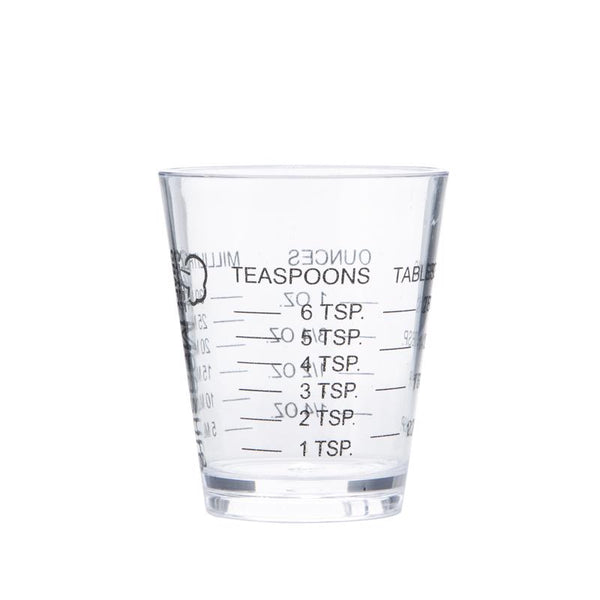PY01 Measuring Utensils Chef Craft 1/8 cups Plastic Clear Measuring Cup (Pack of 3)