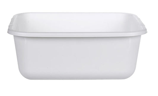 PY01 Storage Boxes Rubbermaid White Plastic 11.4 qt. Capacity Dish Pan 13.5 L x 5.7 H x 11.5 W in. (Pack of 6)